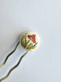 Mushie Hand Embroidered Hair Pin