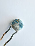 Hand Embroidered Hair Pin
