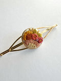 Hand Embroidered Hair Pin