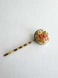 Floral Hand Embroidered Hair Pin