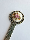 Vintage Style Embroidered Bookmark
