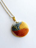 Hand Embroidered Pendant