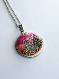 Hand Embroidered Pendant