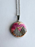 Hand Embroidered Pendant