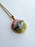 Hand Embroidered Pendant