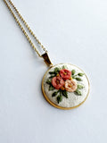 Hand Embroidered Pendant