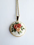 Hand Embroidered Pendant