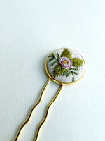 Dainty Hand Embroidered Hair Pin