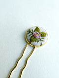 Dainty Hand Embroidered Hair Pin
