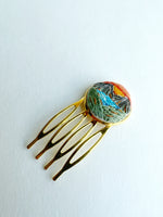 Hand Embroidered Hair Comb