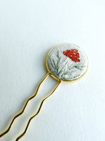 Dainty Hand Embroidered Hair Pin