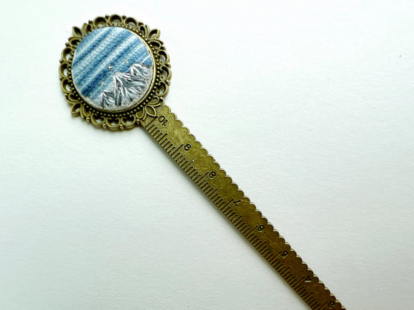 Vintage Style Embroidered Bookmark