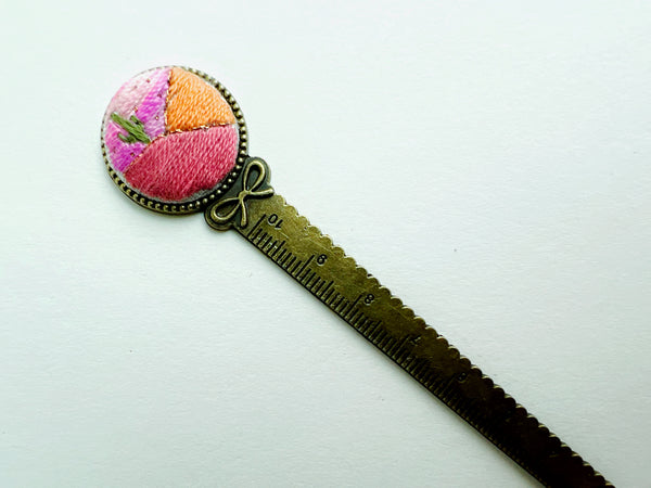 Vintage Style Embroidered Bookmark