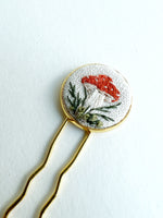 Dainty Hand Embroidered Hair Pin