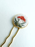 Dainty Hand Embroidered Hair Pin