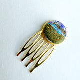 Hand Embroidered Hair Comb