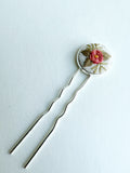 Dainty Hand Embroidered Hair Pin