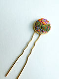 Dainty Hand Embroidered Hair Pin