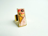 Adjustable Embroidered Ring (One Size Fits Most)