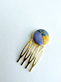 Hand Embroidered Hair Comb