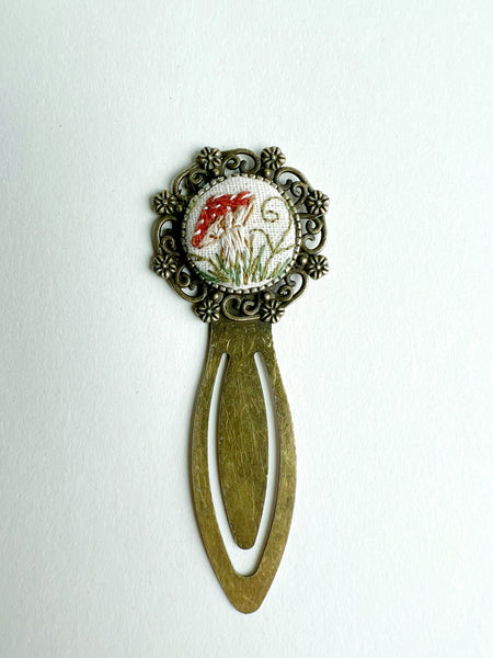 Vintage Style Embroidered Bookmark