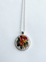 Hand Embroidered Pendant