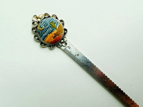 Vintage Style Embroidered Bookmark