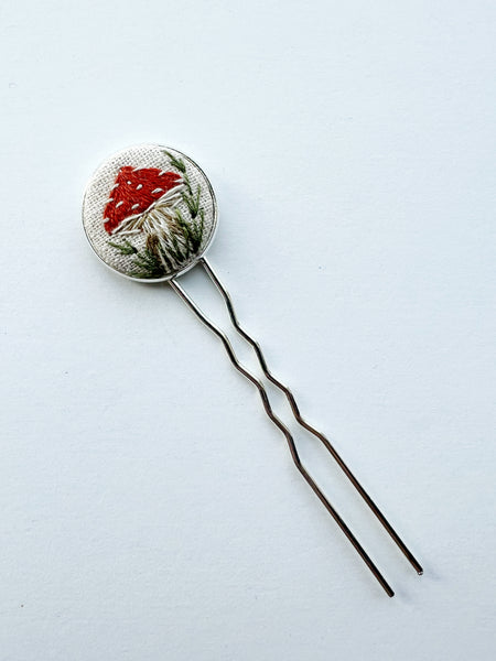 Dainty Hand Embroidered Hair Pin