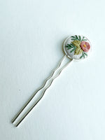 Dainty Hand Embroidered Hair Pin