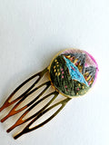 Hand Embroidered Hair Comb