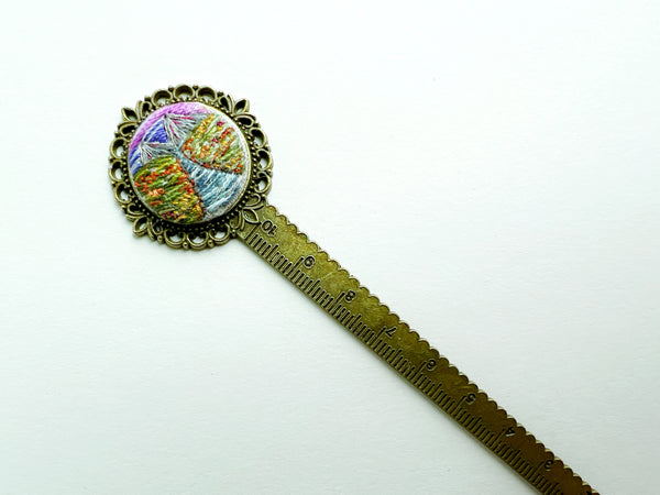 Vintage Style Embroidered Bookmark