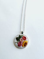 Hand Embroidered Pendant