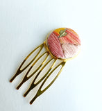 Hand Embroidered Hair Comb