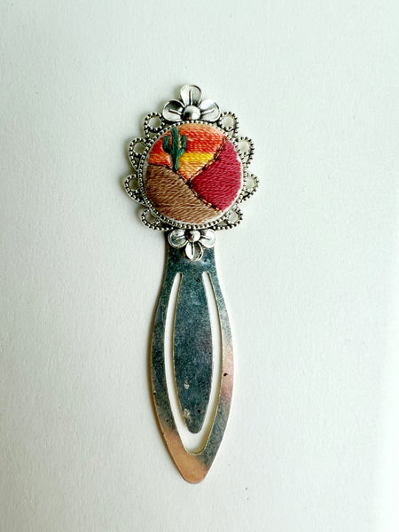 Vintage Style Embroidered Bookmark