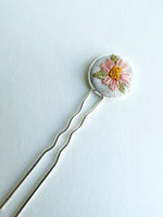 Dainty Hand Embroidered Hair Pin