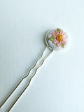 Dainty Hand Embroidered Hair Pin