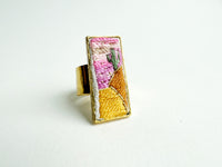 Adjustable Embroidered Ring (One Size Fits Most)