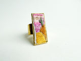 Adjustable Embroidered Ring (One Size Fits Most)