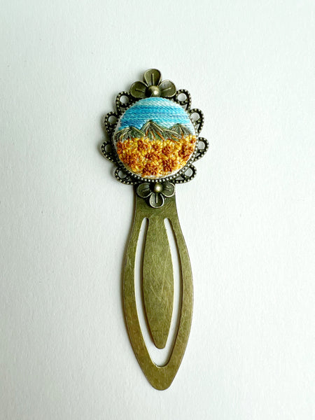 Vintage Style Embroidered Bookmark