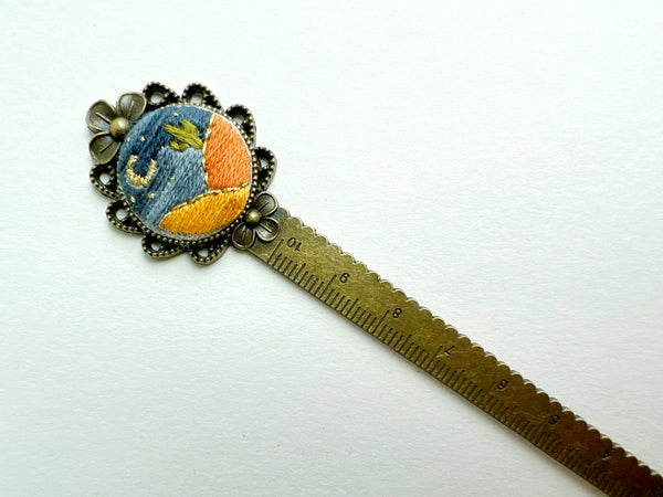 Vintage Style Embroidered Bookmark