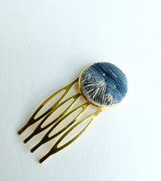 Hand Embroidered Hair Comb