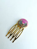 Hand Embroidered Hair Comb