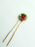 Dainty Hand Embroidered Hair Pin