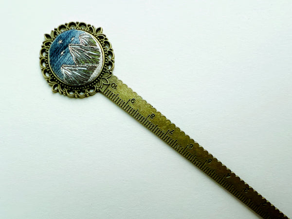 Vintage Style Embroidered Bookmark