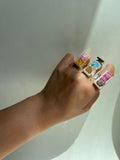 Adjustable Embroidered Ring (One Size Fits Most)