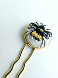 Dainty Hand Embroidered Hair Pin
