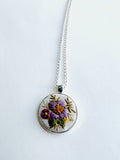 Hand Embroidered Pendant