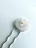 Dainty Hand Embroidered Hair Pin