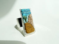 Adjustable Embroidered Ring (One Size Fits Most)