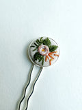 Dainty Hand Embroidered Hair Pin